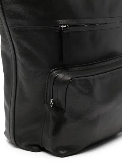 Hags Judy Leather Backpack In Black