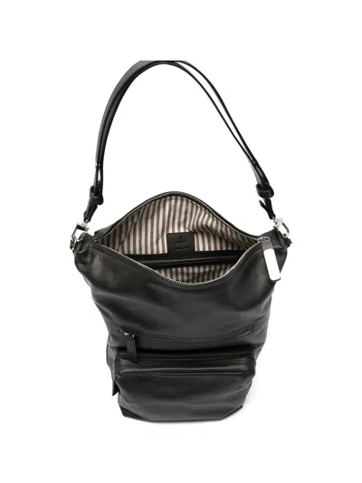 Hags Judy Leather Backpack In Black