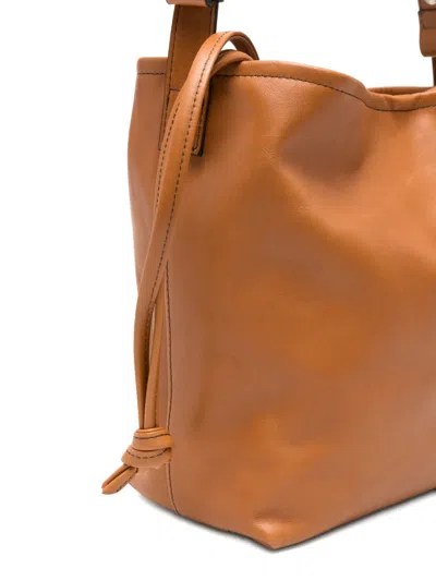 Hags Knotted-drawstring Shoulder Bag In Blue