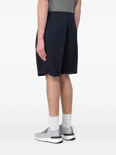 Brunello Cucinelli Tailored Drawstring Shorts In Black