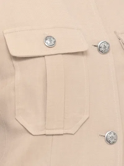Antonelli Multi-pocket Fitted Jacket In Neutral