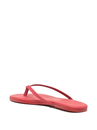 Tkees Solid Leather Flip-flops In Red