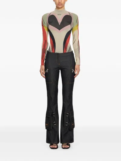 Off-white Colour-block T-shirt In Multi