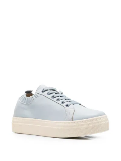 Sergio Moretti Firenze Elasticated-collar Sneakers In Blue