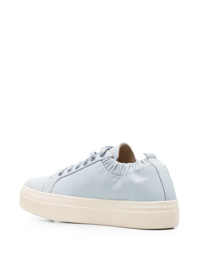 Sergio Moretti Firenze Elasticated-collar Sneakers In Blue