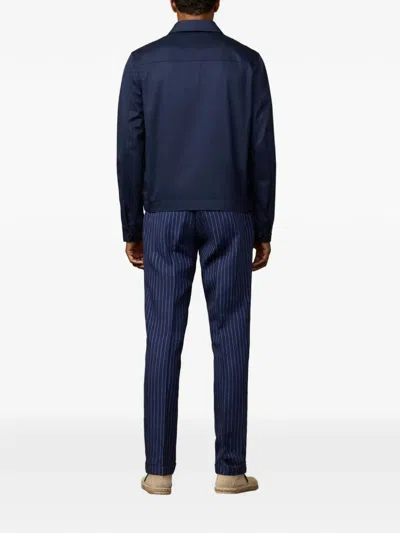 Hackett Logo-patch Bomber Jacket In Multi