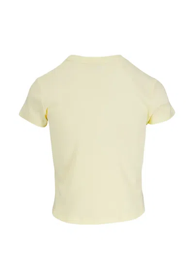 Ag Knit T-shirt In Yellow