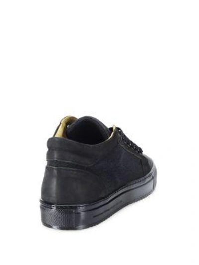 Shop Android Homme Margom Nubuck Caviar Mid-top Sneakers In Black