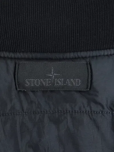 Pre-owned Stone Island Compass-patch Panelled Jacket In Black