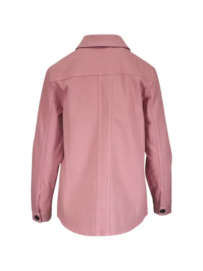 Kiton Button-up Patch-pocket Jacket In Pink