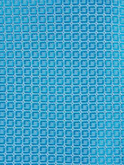 Kiton Geometric-pattern Silk Tie In Blue