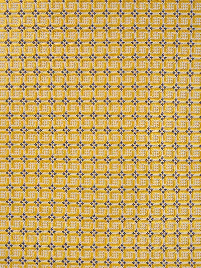 Kiton Geometric-pattern Silk Tie In White