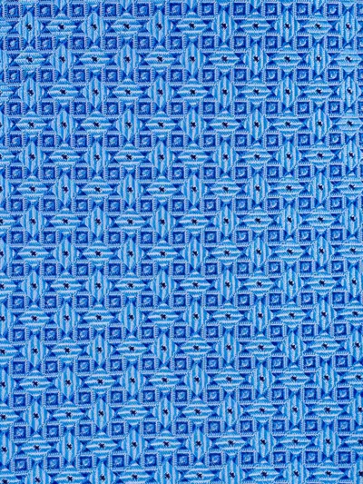 Kiton Geometric-pattern Silk Tie In Yellow