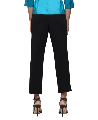 Alex Evenings Petite Pull-on Cropped Pants In Black
