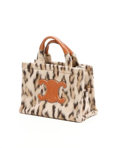Celine Céline Small Leopard Thaise Triomphe Bag In Multi