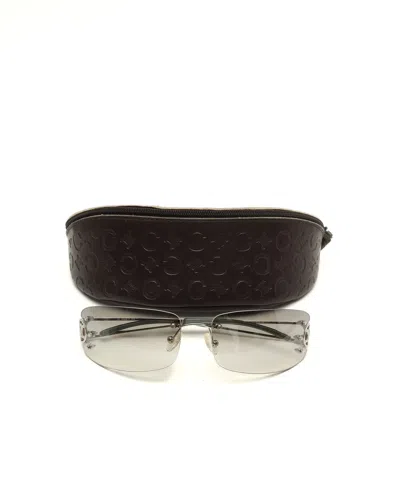 Celine Céline Triomphe Sunglasses In Metallic