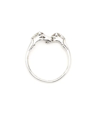 Hermes Hermès Cheval Horse Silver Bangle In Silver