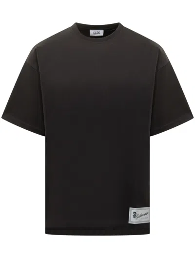 Gcds Graphic-printed T-shirt In Black