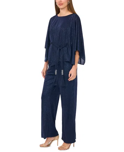 Msk Women's Mid-rise Pull-on Pants In Blue