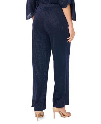 Msk Women's Mid-rise Pull-on Pants In Blue