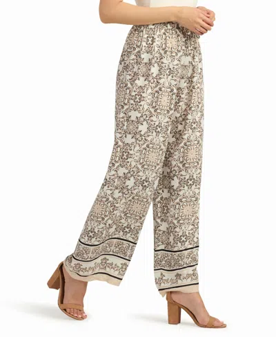 Bcx Women's Printed Pull-on Pants In Brown
