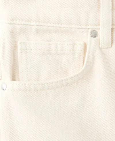 Mango Wide Leg Jeans In White
