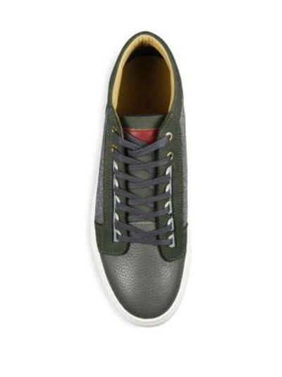Shop Android Homme Leather Blend Trainers In Grey