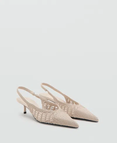 Mango Braided Pointed Shoe In Multi
