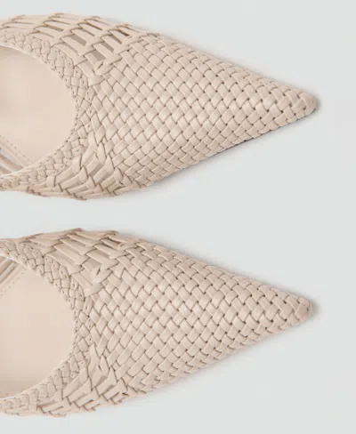 Mango Braided Pointed Shoe In Multi