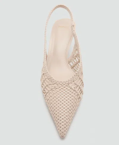 Mango Braided Pointed Shoe In Multi