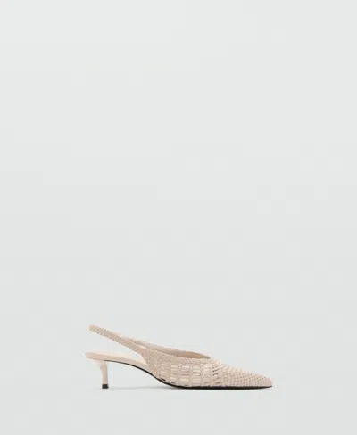 Mango Braided Pointed Shoe In Multi