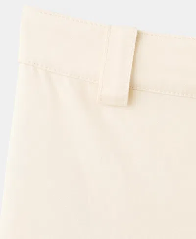 Mango Flat Front Pants In Blue