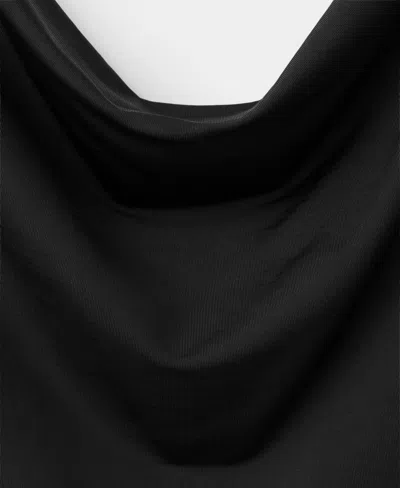 Mango Featuring Hailey Bieber Open Back Minidress In Black