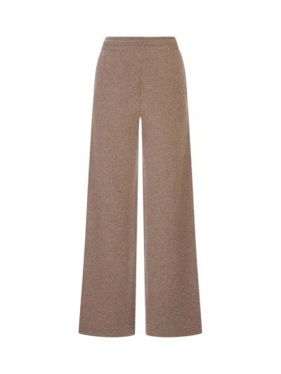 Max Mara Drawstring Track Pants In Brown
