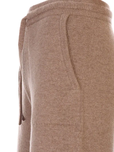 Max Mara Drawstring Track Pants In Brown