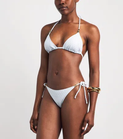 Heidi Klein Triangle Elba Bikini Top In White