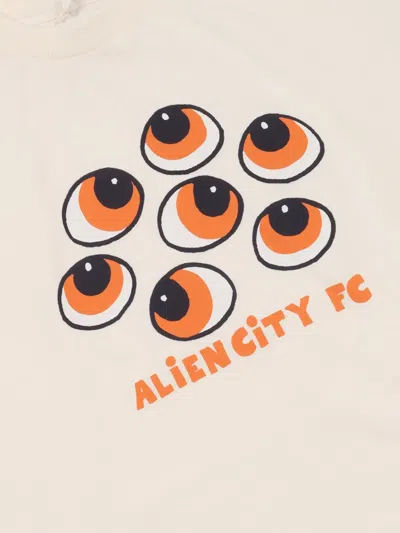 Mini Rodini Eyes Sp Ss Tee In White