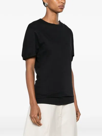 Lanvin Embellished T-shirt In Black
