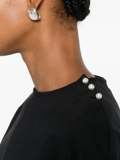 Lanvin Embellished T-shirt In Black