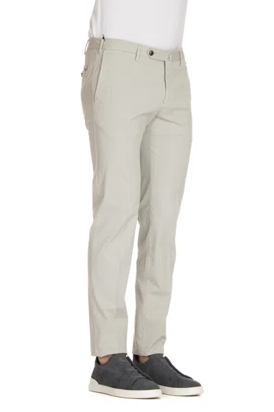 Pt Torino Man Pants Light Grey Size 38 Polyamide, Elastane In Multi