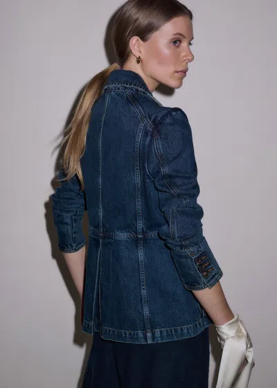 Me+em Slim Fit Utility Jacket Authentic Dark Blue Wash