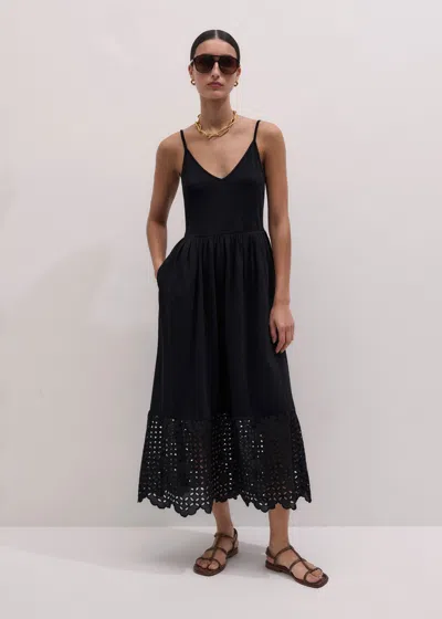 Me+em Broderie Anglaise 2-in-1 Maxi Dress In Black