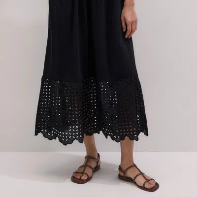 Me+em Broderie Anglaise 2-in-1 Maxi Dress In Black