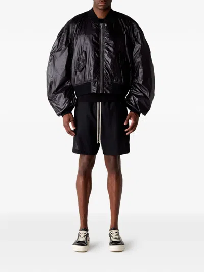 Rick Owens Secchia Flight Jacket In Black