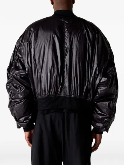 Rick Owens Secchia Flight Jacket In Black