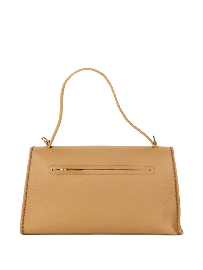 Visonà Grained-leather Envelope Satchel Bag In Pattern