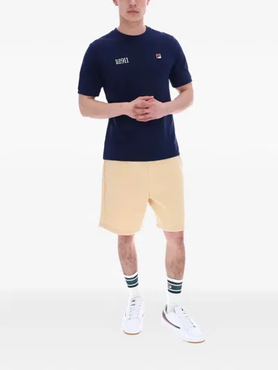 Fila Silvio Logo-patch T-shirt In Blue