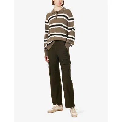 Citizen Of Humanity Citizens Of Humanity Esme Cotton Cargo Trousers In Brown