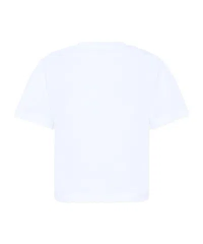 Marni Kids Logo Embroidered Crewneck T-shirt In White