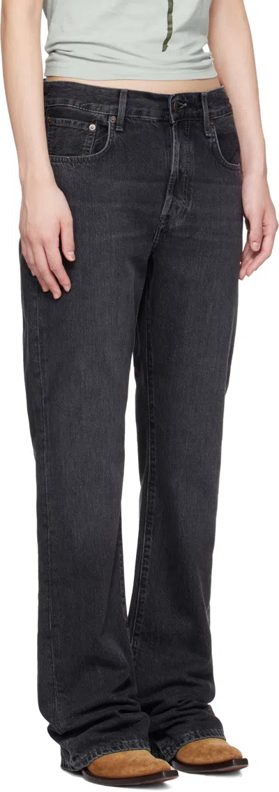 Acne Studios Black Regular Fit 2009f Jeans In Black